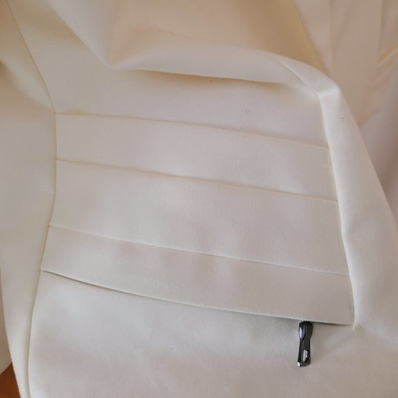 Robert Rodriguez Cream Cropped Cotton Blazer US 4 - Picture 6 of 16